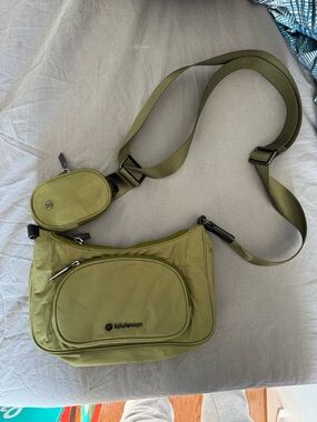 lululemon athletica Olive Green Crossbody Bag